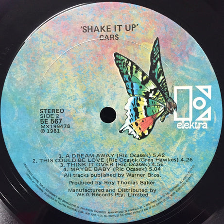 The Cars : Shake It Up (LP, Album)