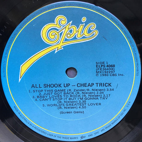 Cheap Trick : All Shook Up (LP, Album)