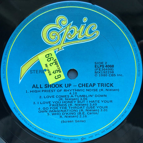 Cheap Trick : All Shook Up (LP, Album)