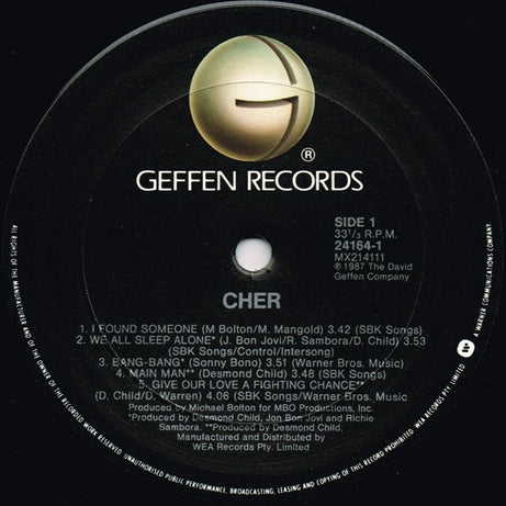 Cher : Cher (LP, Album)