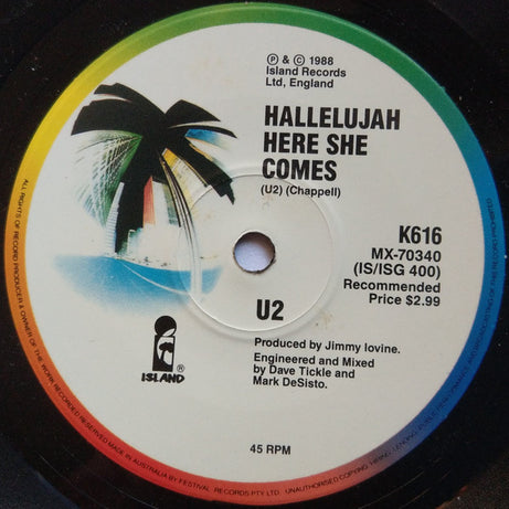 U2 : Desire (7", Single, Ltd, Gat)