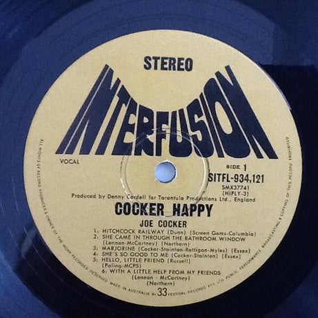 Joe Cocker : Cocker Happy (LP, Comp, Gat)