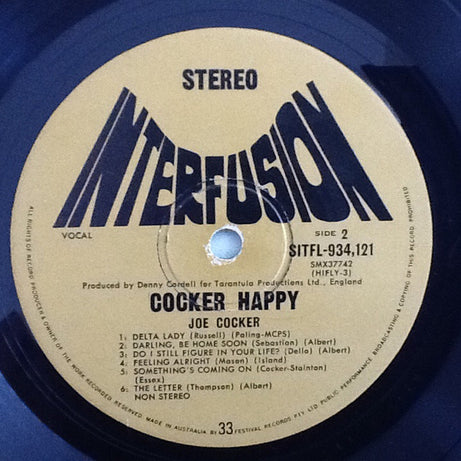 Joe Cocker : Cocker Happy (LP, Comp, Gat)