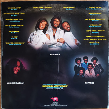 Various : Saturday Night Fever (The Original Movie Sound Track) (2xLP, Album, Comp, Gat)
