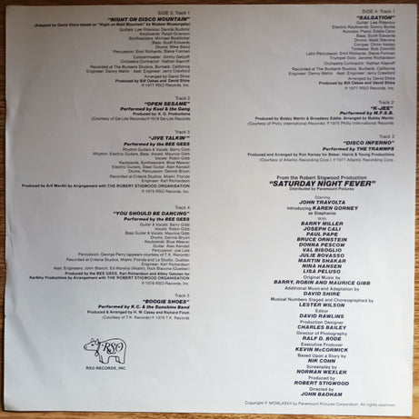 Various : Saturday Night Fever (The Original Movie Sound Track) (2xLP, Album, Comp, Gat)