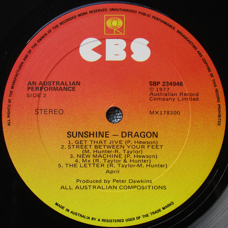 Dragon (5) : Sunshine (LP, Album)