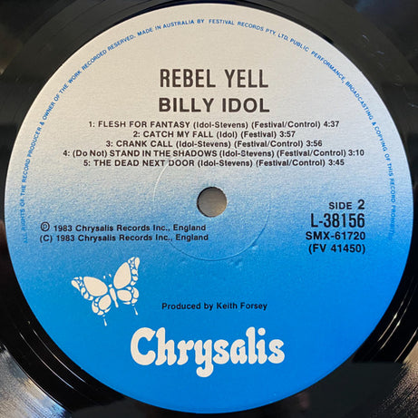 Billy Idol : Rebel Yell (LP, Album)