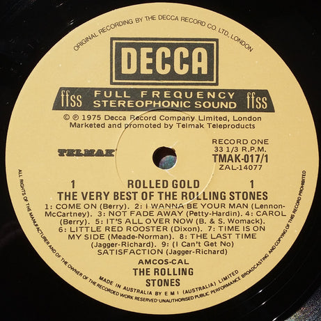 The Rolling Stones : Rolled Gold (The Very Best Of The Rolling Stones) (2xLP, Comp)