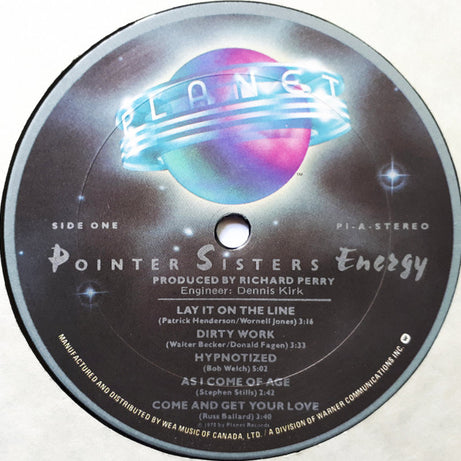 Pointer Sisters : Energy (LP, Album)