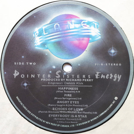Pointer Sisters : Energy (LP, Album)