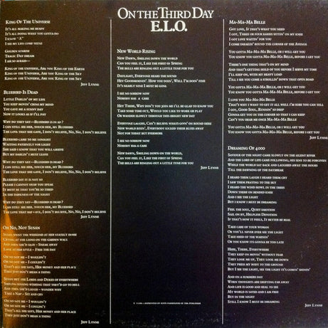 Electric Light Orchestra : On The Third Day (LP, Album)