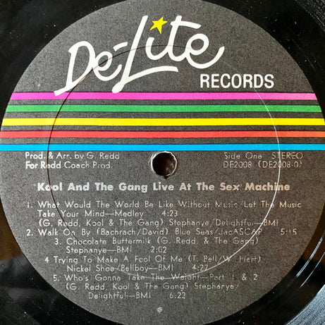 Kool & The Gang : Live At The Sex Machine (LP, Album, Gat)