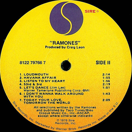 Ramones : Ramones (LP, Album, RE, 180)