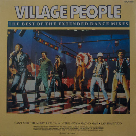 Village People : The Best Of The Singles / Extended Dance Mixes (LP, Comp)