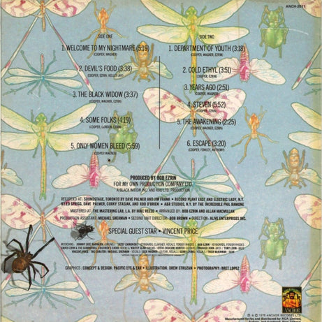 Alice Cooper (2) : Welcome To My Nightmare (LP, Album, RE, Bla)