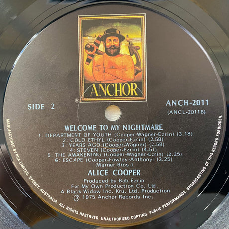 Alice Cooper (2) : Welcome To My Nightmare (LP, Album, RE, Bla)