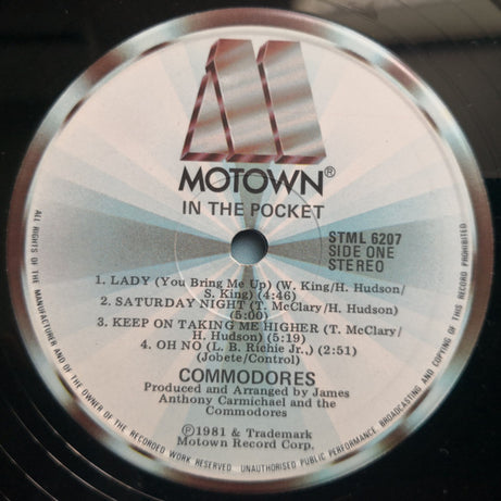 Commodores : In The Pocket (LP, Album)