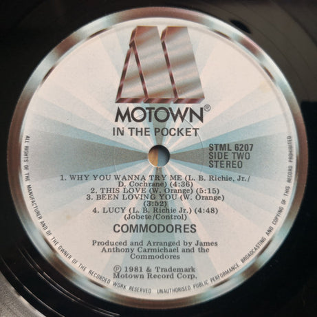 Commodores : In The Pocket (LP, Album)