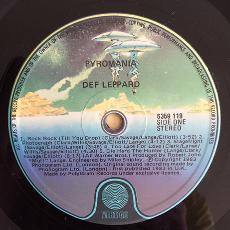 Def Leppard : Pyromania (LP, Album)