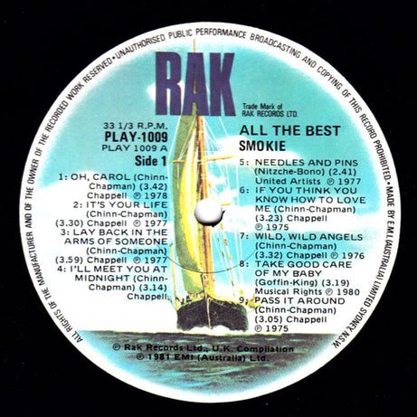 Smokie : All The Best (LP, Comp)