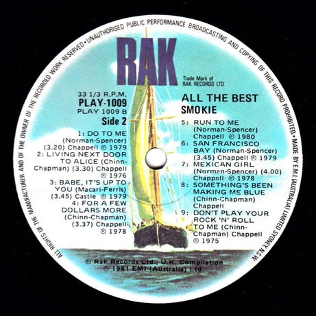 Smokie : All The Best (LP, Comp)