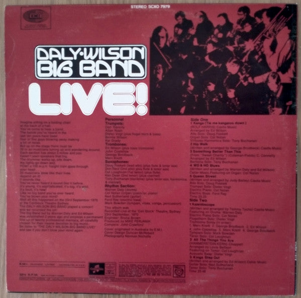 Daly-Wilson Big Band : Live! At The Cellblock (LP, Album, RE)