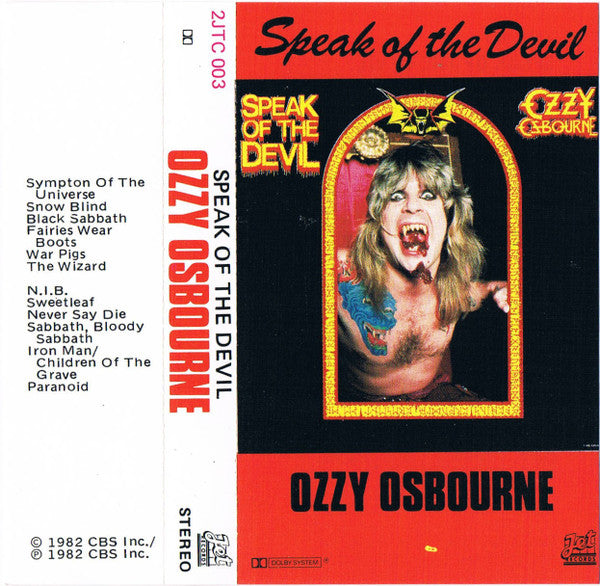 Ozzy Osbourne : Speak Of The Devil (Cass, Album, RE, Dol)