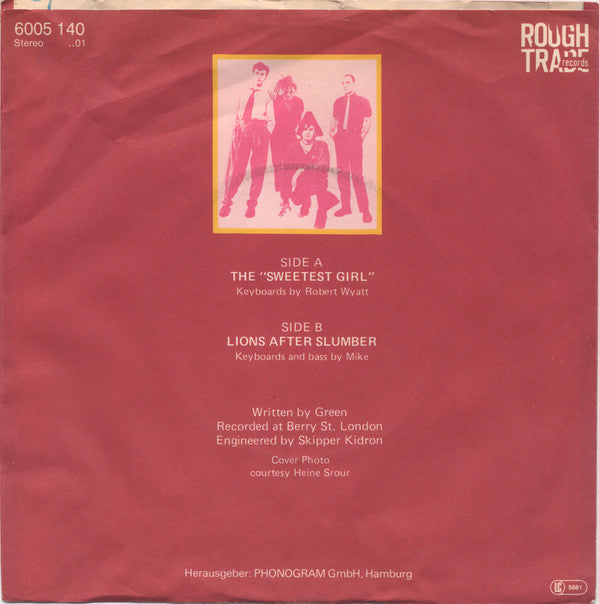 Scritti Politti : The "Sweetest Girl" (7")