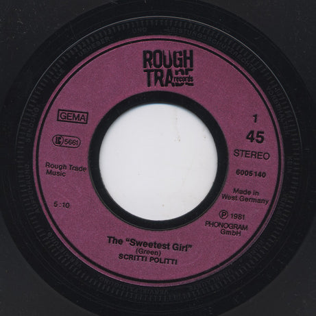Scritti Politti : The "Sweetest Girl" (7")