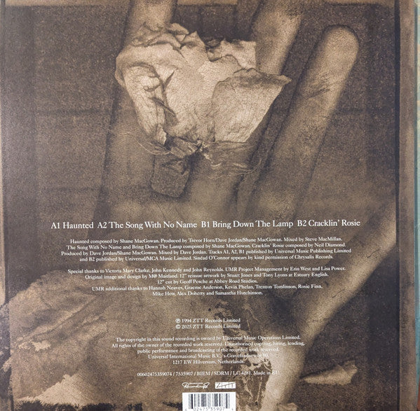Shane MacGowan And Sinéad O'Connor : Haunted (12", RSD, Single, Ltd, RE, Cle)