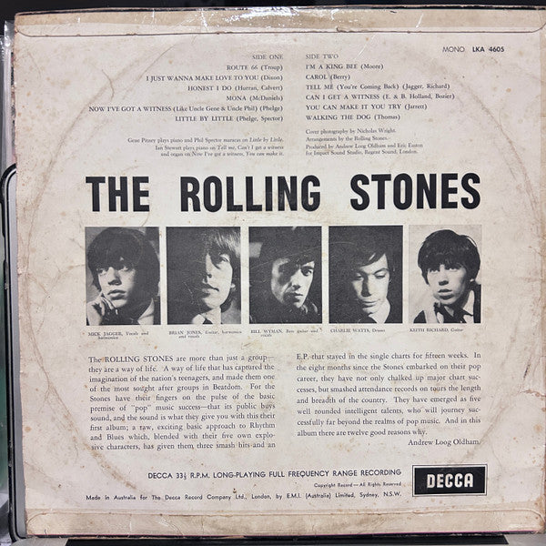 The Rolling Stones : The Rolling Stones (LP, Album, Mono)