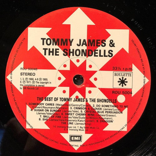 Tommy James & The Shondells : Anthology (LP, Comp)