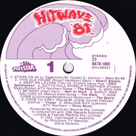 Various : Hitwave '81 (LP, Comp)