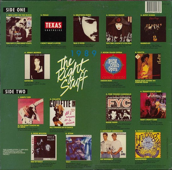Various : 1989 The Right Stuff (LP, Comp)