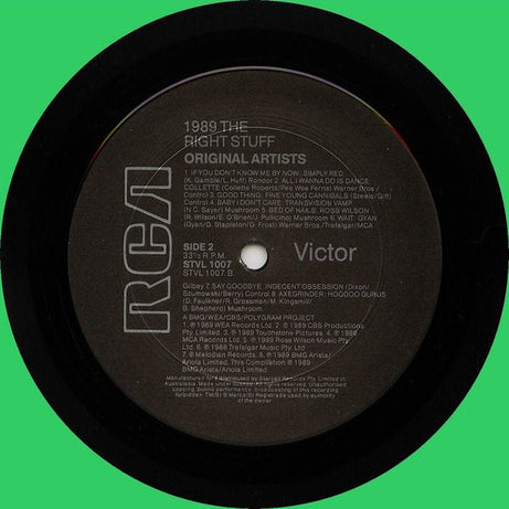 Various : 1989 The Right Stuff (LP, Comp)