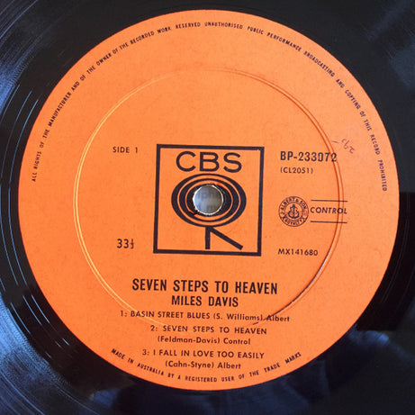 Miles Davis : Seven Steps To Heaven (LP, Album, Mono)