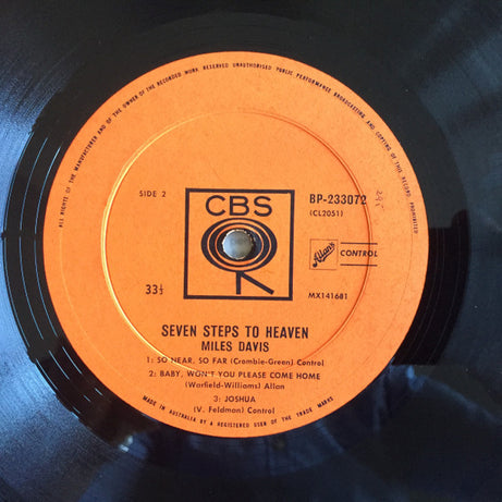Miles Davis : Seven Steps To Heaven (LP, Album, Mono)
