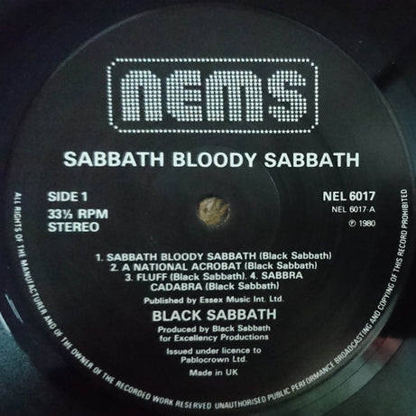 Black Sabbath : Sabbath Bloody Sabbath (LP, Album, RE)