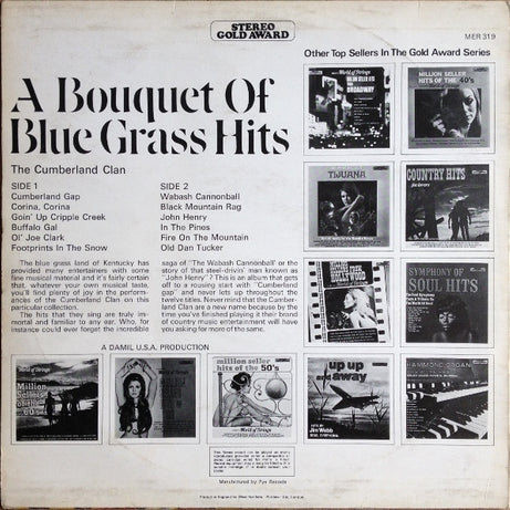 The Cumberland Clan : A Bouquet Of Blue Grass Hits (LP, Album)