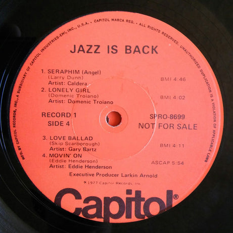 Various : Jazz Is Back On Capitol Records & Tapes (2xLP, Comp, Promo)