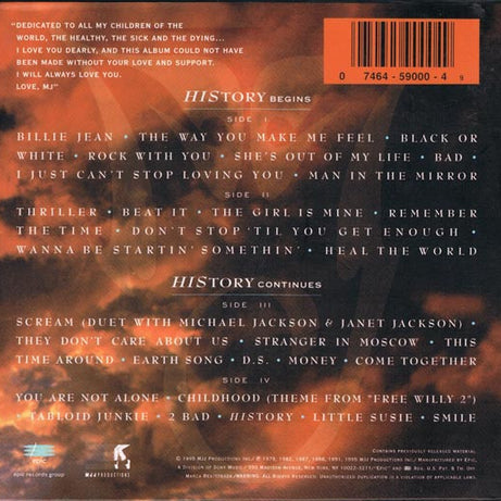 Michael Jackson : HIStory - Past, Present And Future - Book I (Cass, Comp, RM + Cass, Album + Box)