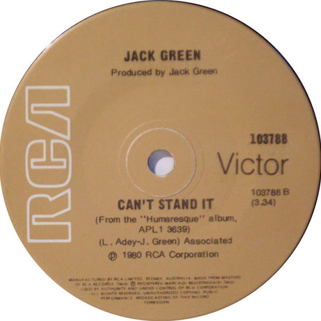 Jack Green : This Is Japan (7", Single)