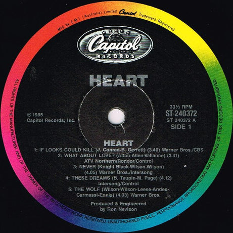 Heart : Heart (LP, Album)