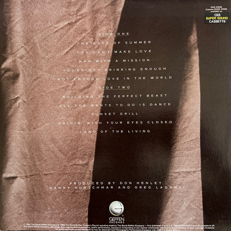 Don Henley : Building The Perfect Beast (LP, Album)