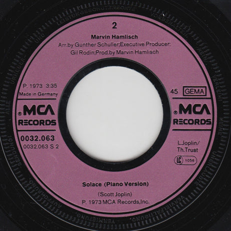 Marvin Hamlisch : The Entertainer (7", Single, RE)