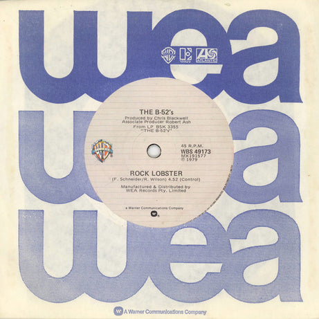 The B-52's : Rock Lobster (7", Single)