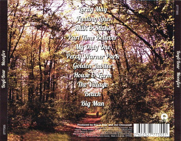 Boy & Bear : Moonfire (CD, Album)