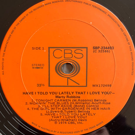 Marty Robbins : Have I Told You Lately That I Love You? (LP, Comp)