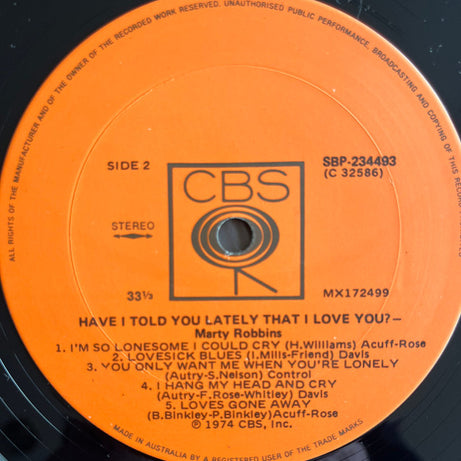 Marty Robbins : Have I Told You Lately That I Love You? (LP, Comp)