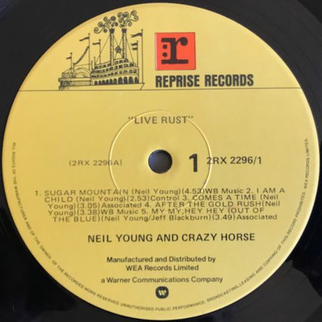 Neil Young & Crazy Horse : Live Rust (2xLP, Album)